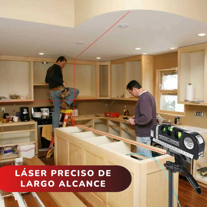 Nivel Laser con Fexómetro 4en1