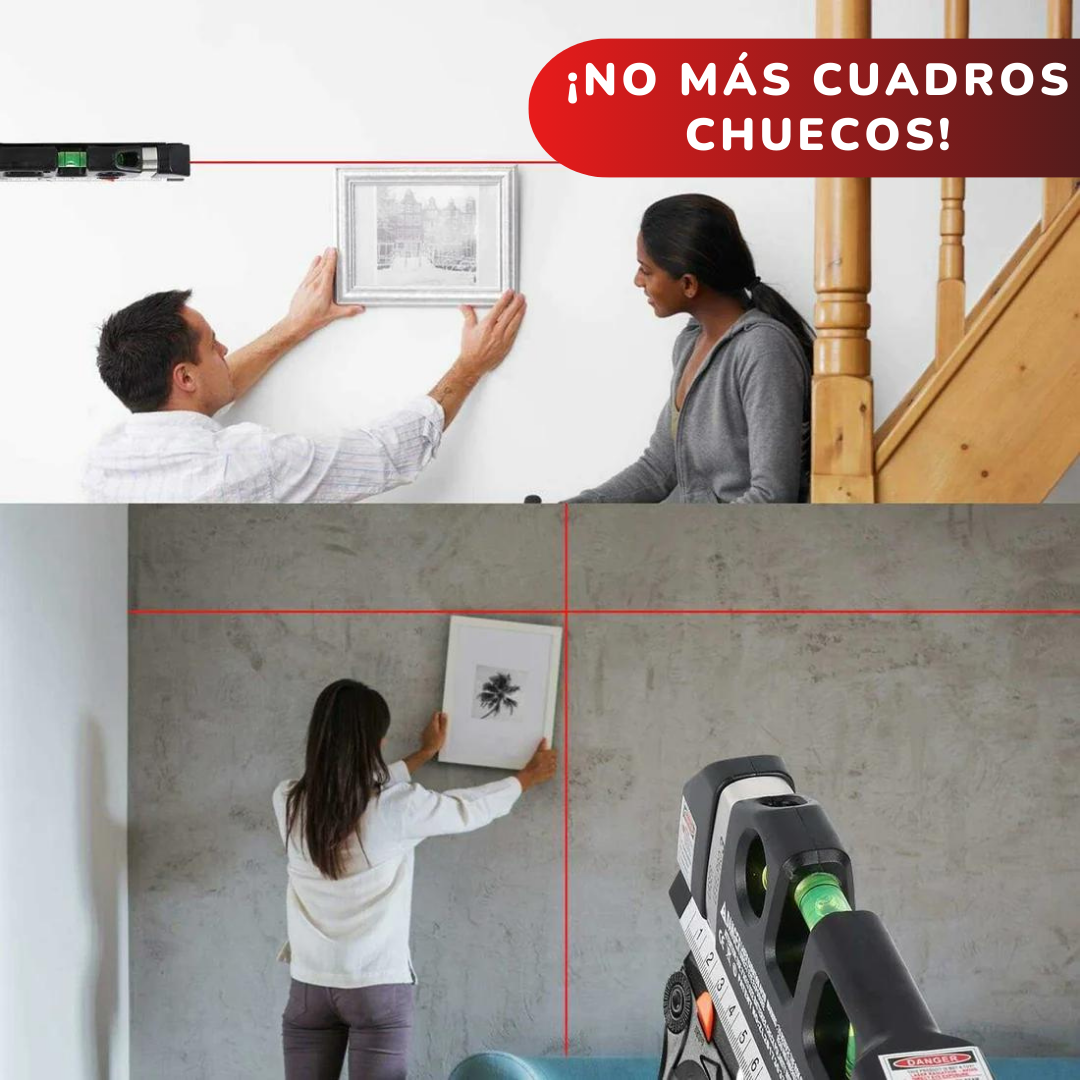 Nivel Laser con Fexómetro 4en1