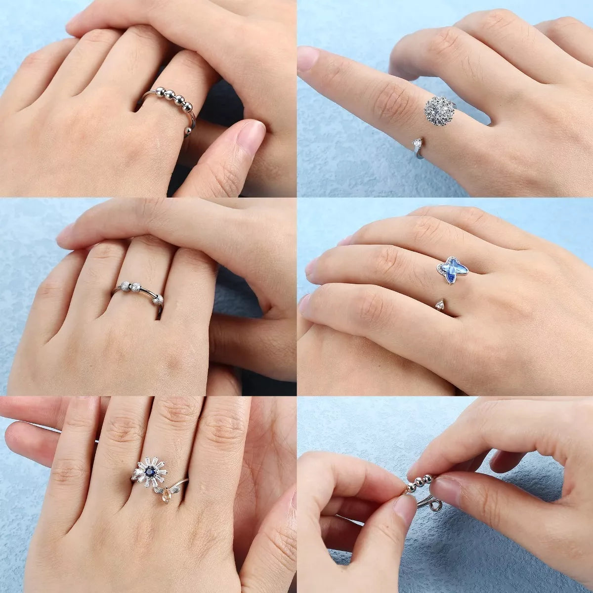 Set Anillos Antiestrés - Alivia tu ansiedad