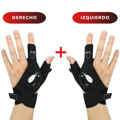 Guantes de emergencia con luz LED
