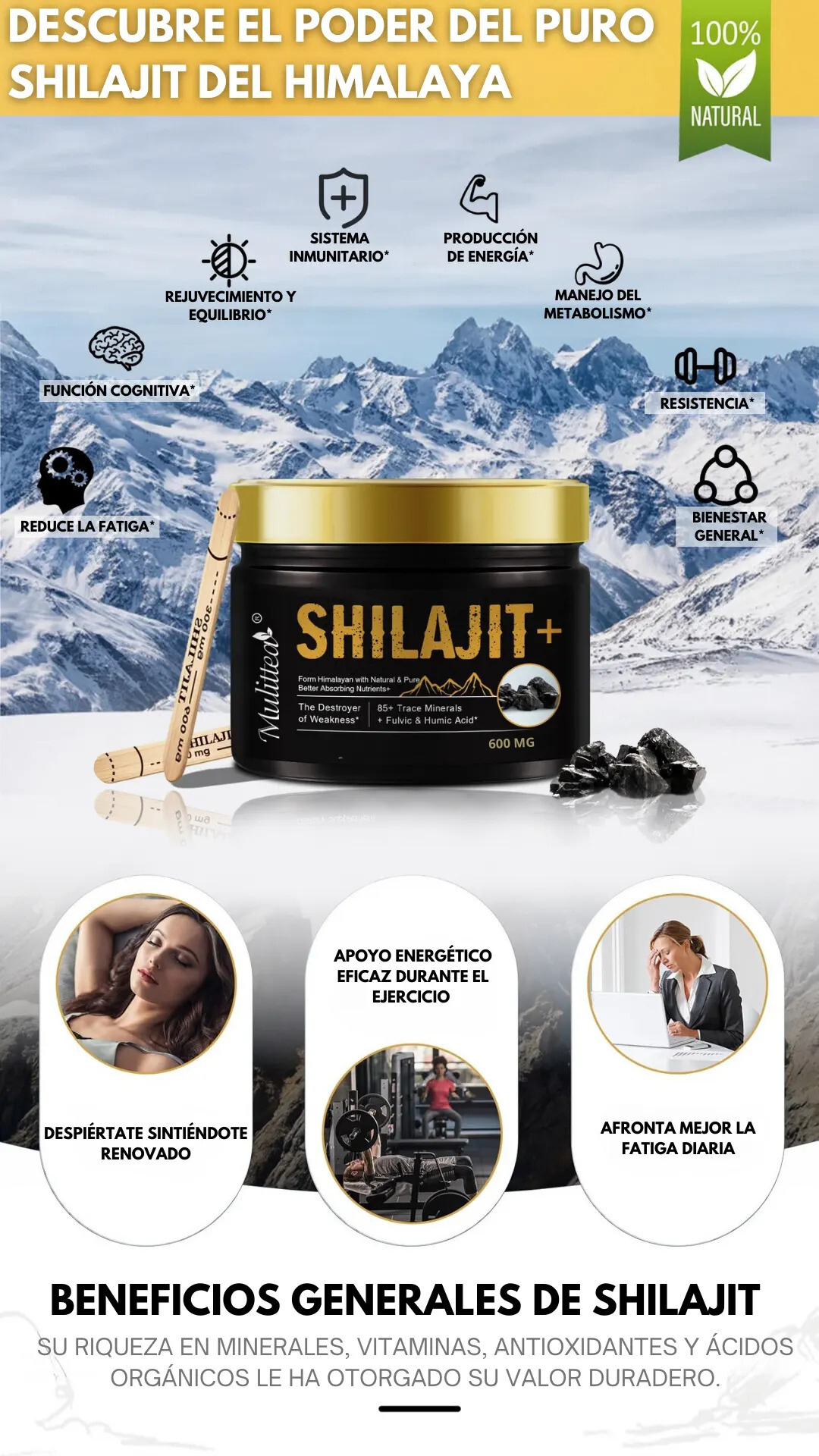 Resina Shilajit+⚡ Recupera tu energía 💪