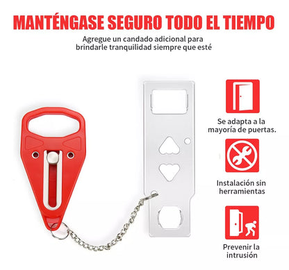 SafeLock© Cerradura Portátil -OFERTA 2X1