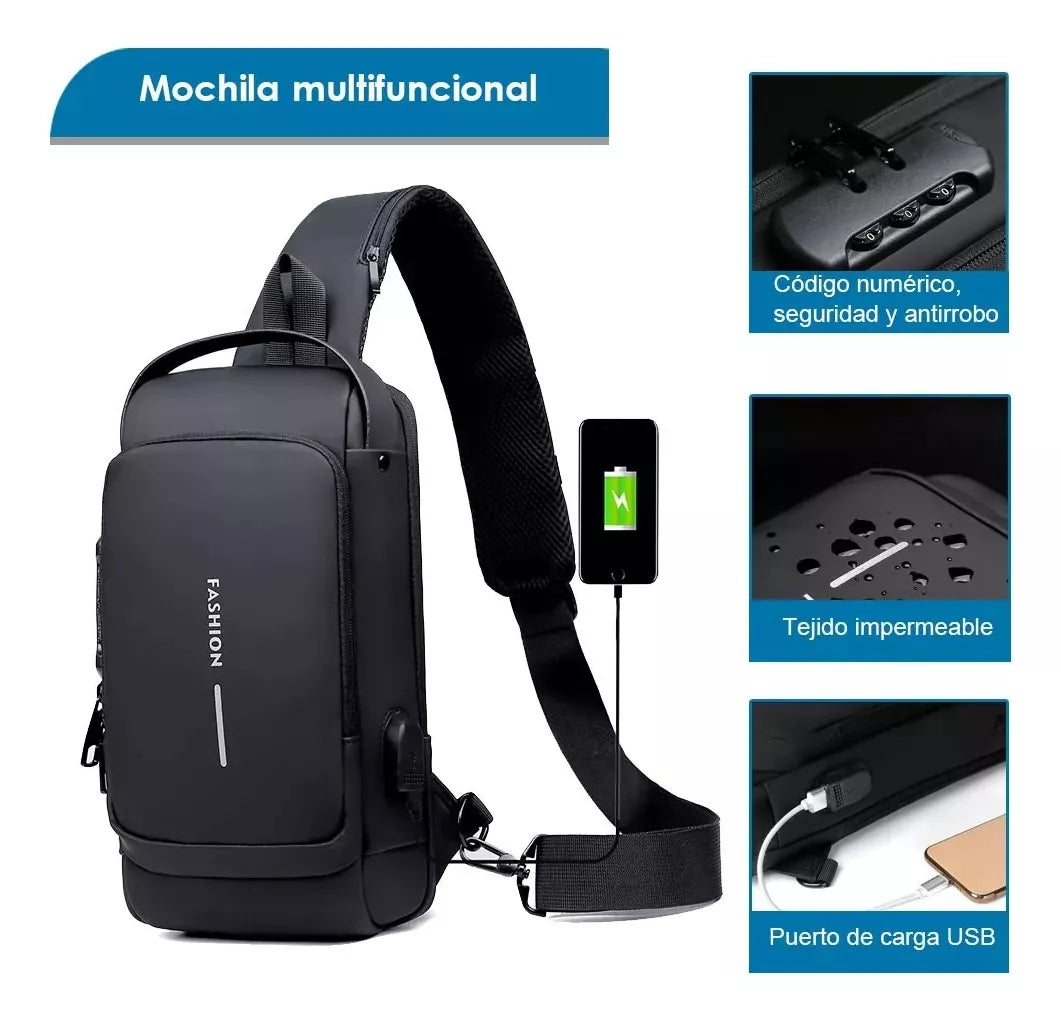 SlimBag™ - Mochila antirrobo con contraseña y USB
