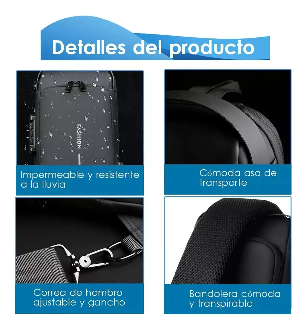 SlimBag™ - Mochila antirrobo con contraseña y USB