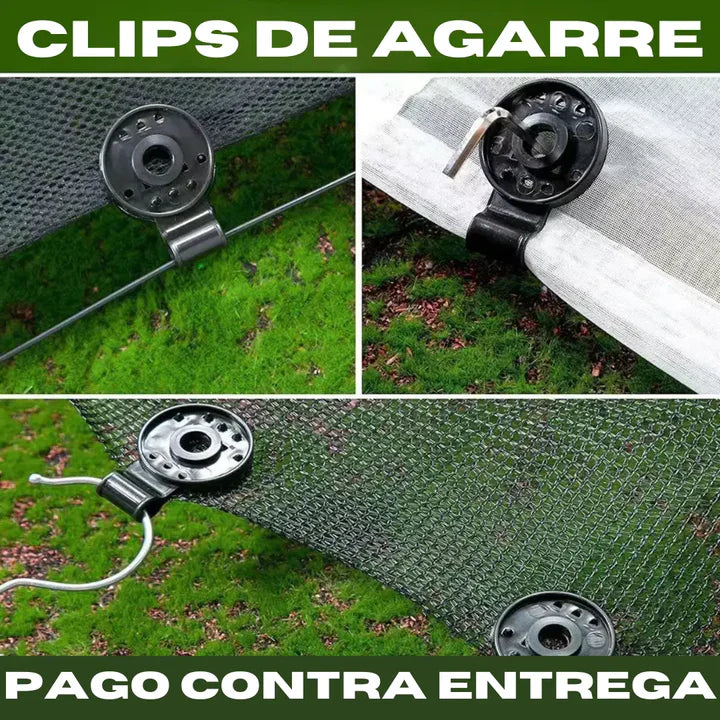 POLYCLIP™ | Clip Para Malla Sombra (50 PIEZAS) 🚨